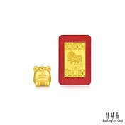 【點睛品】十二生肖黃金串珠金飾禮盒-彌月/生日/祝賀 馬