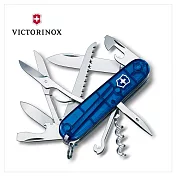 VICTORINOX 瑞士維氏 瑞士刀 Huntsman 15用 91mm 透藍 1.3713.T2