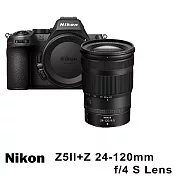 【Nikon 尼康】Z5II body+NIKKOR Z 24-120mm F4 S 變焦鏡組 *(平行輸入)~送SD64G記憶卡+單眼雙鏡幫+大吹球+清潔組 無 B