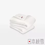 【日本桃雪】今治柔絨細膩快乾吸水毛巾超值兩件組 (寒霜白) | 鈴木太太公司貨