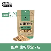 VE凍乾 零食 鮭魚 71g | 寵物零食 狗零食 貓零食 急速保鮮 皮毛保養