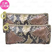 ESTEE LAUDER 雅詩蘭黛 仿蛇皮壓紋化妝包*2(公司貨)