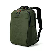 【KINGSONS】水洗紋理-防水雙層後背包｜防潑水材質｜可容納15.6吋筆電- 松葉綠