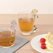 Peanuts史努比不鏽鋼杯掛湯匙 -銀色