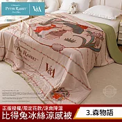 【PETER RABBIT】比得兔與V&A博物館 冰絲涼被-任選(雙人尺寸/正版授權/冰冰被/涼被) 森物語