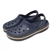 Crocs 洞洞鞋 Crocband Gum Clog 男女鞋 卡駱班街頭克駱格 海軍藍 212756410 22cm NAVY