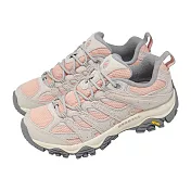 Merrell 登山鞋 Moab 3 女鞋 粉紅 戶外 機能 越野 黃金大底 ML00003594 23cm PEONY