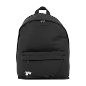 BURBERRY Shield 戰馬盾牌標誌尼龍拉鍊後背包 (黑色)