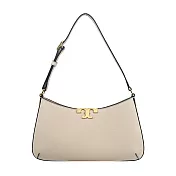 TORY BURCH Eleanor Slim 荔枝紋手提肩背包(多色選)- 米灰