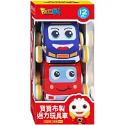 FOOD超人寶寶布製迴力玩具車(消防車、警車)：寶寶的第一台可拆卸水洗的布製迴力車