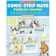 Comic-Strip Math Problem Solving: 80 Reproducible Cartoons With Dozens and Dozens of Story Problems That Motivate Students and B