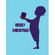 Merry Christmas: Cute Christmas 8.5x11 Lined writing notebook journal for christmas lists, planning, menus, gifts, and more; Christmas