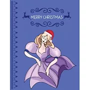 Merry Christmas: Christmas Lined writing notebook journal for christmas lists, planning, menus, gifts, and more
