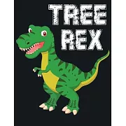 Tree Rex: Lined writing notebook journal for christmas lists, journal, menus, gifts, and more