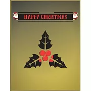 Happy Christmas: Best Christmas 8.5x11 Lined writing notebook journal for christmas lists, planning, menus, gifts, and more; Christmas
