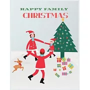 Happy Family Christmas: Best Christmas Blank Lined Notebook Journal, Notebook Gift 110 pages 8.5 x 11’’’’ Blank Lined Journal - ... - for Journa