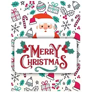 Merry Christmas: Blank Lined Notebook Journal, Notebook Gift 110 pages 8.5 x 11’’’’ Blank Lined Journal - ... - for Journalism, Notes, Co