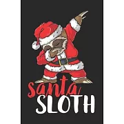 Santa Sloth: Christmas funny gifts, funny christmas gifts, sloth christmas gifts 6x9 Journal Gift Notebook with 125 Lined Pages
