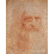 Leonardo da Vinci Art Planner 2020: Portrait of a Man in Red Chalk (Self-Portrait) Artistic Calendar Year Daily Organizer: January - December Beautifu