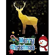 Merry Christmas: Best Christmas Blank Lined Notebook Journal, Notebook Gift 110 pages 8.5 x 11’’’’ Blank Lined Journal - ... - for Journa