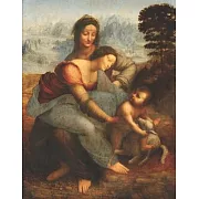 Leonardo da Vinci Black Pages Sketchbook: The Virgin and Child with Saint Anne Mary & Baby Jesus - Large Artistic Sketch Pad - Blank All Black Paper R