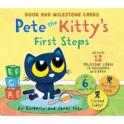 Pete the Kitty’s First Steps: Book and Milestone Cards