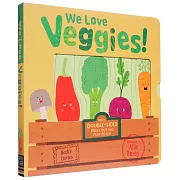 硬頁遊戲書We Love Veggies!（附雙面蔬菜紙偶）
