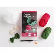 Crochet Your Veggies Amigurumi Kit Radish: Everything You Need Is Included: 100%-Cotton Yarn, Crochet Hook, Stitch Marker, Tapestry Needle, Fiberfill,