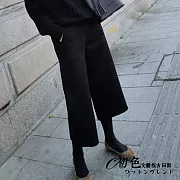 【初色】顯瘦九分哈倫褲-共3色-92482(M-2XL可選)2XL黑色
