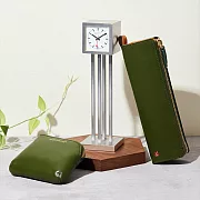 MONDAINE 瑞士國鐵經典牛皮筆袋 綠色