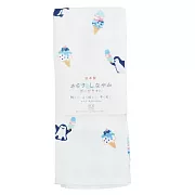 【HAYASHI】日本大阪泉州 紗布純綿毛巾 ‧ 企鵝冰淇淋