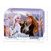 Frozen2冰雪奇緣2(2)鐵盒拼圖36片