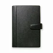 【DATA MATE 萬用手冊】DM-739L 義式經典 A6尺寸 6孔活頁夾-  黑色