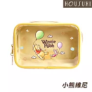 【HOUSUXI舒希】迪士尼系列-透明萬用收納包-A3(四款任選) 小熊維尼