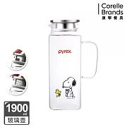 康寧PYREX SNOOPY史努比美味早午餐耐熱玻璃水壺-1900ml