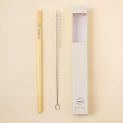 好玻GOODGLAS | 玻玻島-奶油色玻璃吸管/澡鴨