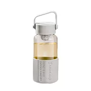 【上手家居】玻璃泡茶杯650ml(泡茶水壺/茶水分離杯/茶水分離/泡茶瓶) 白色