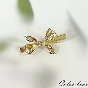 【卡樂熊】韓版金屬風立體綁結造型髮夾- 綁結金