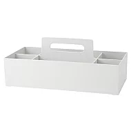 [MUJI 無印良品]PP手提收納盒/寬.白灰