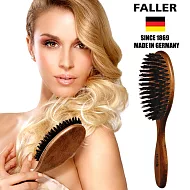 【德國FALLER芙樂梳具刷具】德國製原木黑豚鬃美髮梳 防靜電柔順直髮(頭皮油脂平衡 專用)