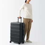 【MUJI 無印良品】四輪硬殼止滑拉桿箱75L 黑色