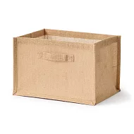 【MUJI 無印良品】黃麻收納袋/長方形/中