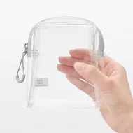 【MUJI 無印良品】TPU透明收納袋附底.約12x10x4cm