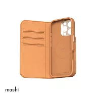 Moshi iPhone 16 Pro Max Overture 磁吸可拆式卡夾型皮套 (兼容MagSafe) 無 焦糖棕