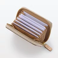 【MUJI 無印良品】義大利滑革卡片夾 原色