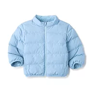 【MUJI 無印良品】幼兒可水洗鋪棉撥水加工外套 90 淺藍