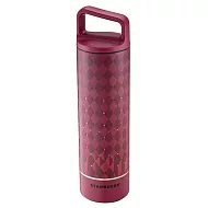 [星巴克]紅色格紋不鏽鋼瓶