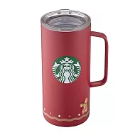 [星巴克]紅薑餅人不鏽鋼把手杯