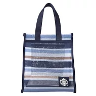 [星巴克]星質感條紋網布手提袋