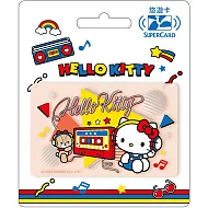 三麗鷗街頭音樂SUPERCARD悠遊卡 HELLO KITTY(透明)【受託代銷】
